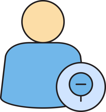 Kullanıcı Profili ve Uzaklaştırma Simgesi