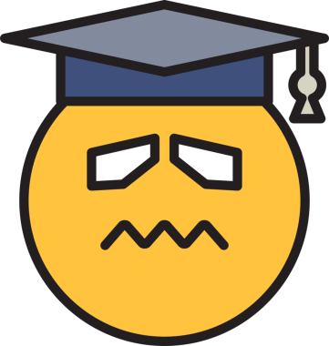Gergin Öğrenci Duygusallığı Clipart