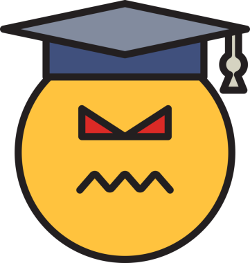 Öfkeli Öğrenci Duygusallığı Clipart