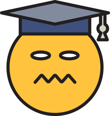 Gergin Öğrenci Duygusallığı Clipart