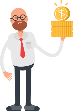 Keltoş İşadamı Karakteri Dolar Tutuyor