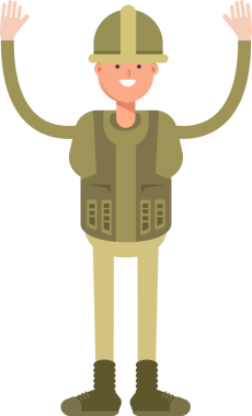 Asker Karakteri Ellerinizi Kaldırın