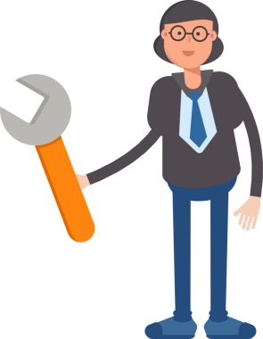 İş Kadını Karakteri Anahtarı Aracı Kullanıyor