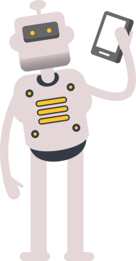 Akıllı Telefonla Konuşan İnsansı Robot Karakteri