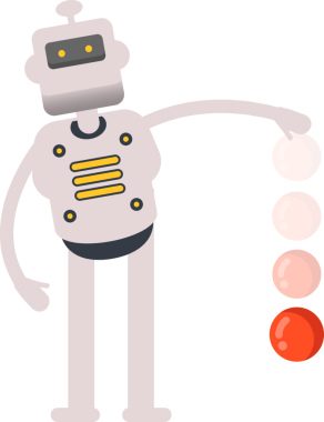 İnsansı Robot Karakteri Atış Topu