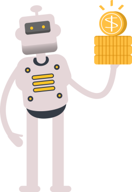 İnsansı Robot Karakteri Dolarlık Bozukluklar Tutuyor