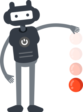 Robot Karakteri Atış Topu