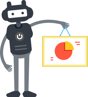 Robot Karakteri Pasta Çizelgesi İmzalama