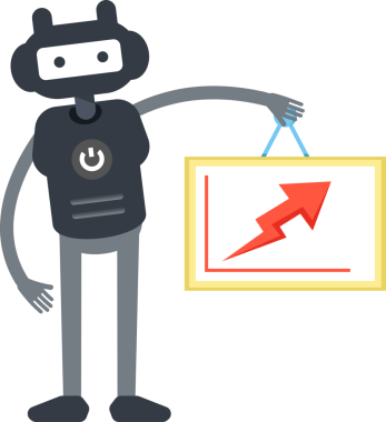 Robot Karakter Tutucu Ok Çizelgesi