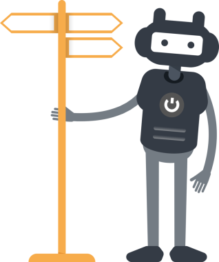 Robot Karakteri ve İmza Gönderi