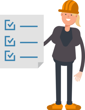 Kadın Mühendis Karakteri ve Kontrol Listesi Belgesi