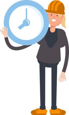 Kadın Mühendis Karakteri Saati