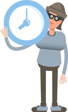 Kadın Hırsız Karakteri Saati