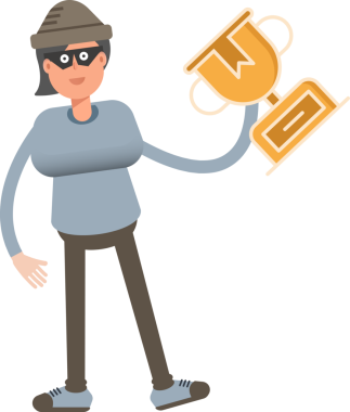 Kadın Hırsız Karakteri Uzay Silahı Tutuyor