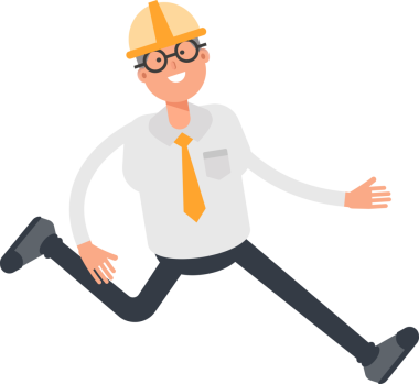 Mimari Yürüyen Karakter Clipart