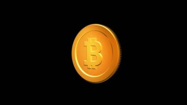 4K Bit Bozuk Para Döndürme Döngüsü Renk Bozukluğu Bozuk Para Döndürme Döngüsü 360.