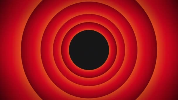 Цикл Animation Всплывает Красном Черном Фоне — стоковое видео