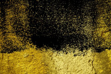 Ultra sarı sıva beton doku, taş yüzey, rock kırık arka plan kartpostal için