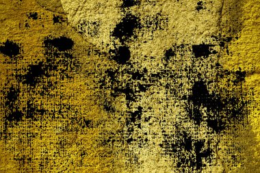 Ultra sarı sıva beton doku, taş yüzey, rock kırık arka plan kartpostal için