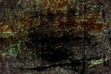 Teneke üzerinde oy dokulu duvar sonra grunge yırtık poster. Yırtık gazete