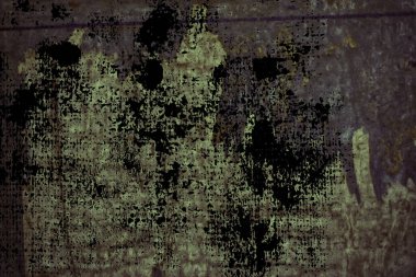 Teneke üzerinde oy dokulu duvar sonra grunge yırtık poster. Yırtık gazete.