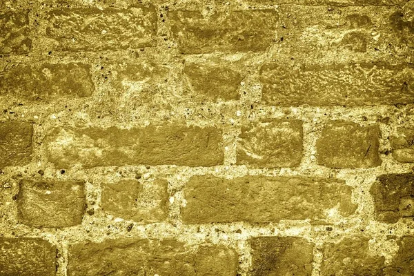Ultra gele bakstenen muur textuur, cement achtergrond voor website of mobiele apparaten — Stockfoto