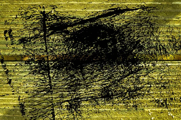 Ultra sarı grunge tasarım mock-up kırık doku ya da koyu arka plan için ahşap yüzey