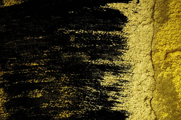 グランジ超黄色い石膏コンクリート テクスチャ、はがきの表面石、岩のひびの入った背景 — ストック写真