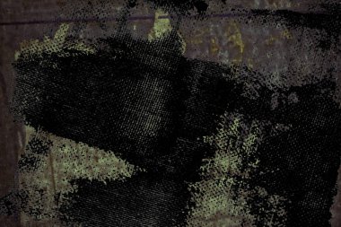 Teneke üzerinde oy dokulu duvar sonra grunge yırtık poster. Yırtık gazete