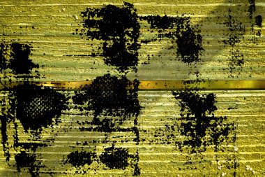 Ultra sarı grunge tasarım mock-up kırık doku ya da koyu arka plan için ahşap yüzey