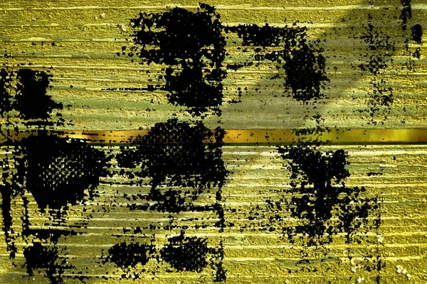 Ultra sarı grunge tasarım mock-up kırık doku ya da koyu arka plan için ahşap yüzey