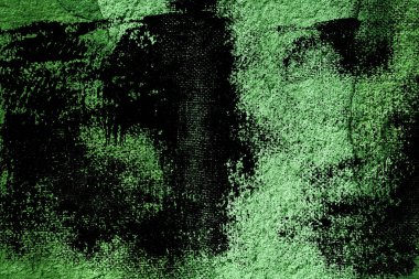 Ultra yeşil sıva beton doku, taş yüzey, rock kırık arka plan kartpostal için