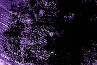 Ultra mor doku eski, eski bir delikle ahşap üzerinde eski püskü, yeşil boya