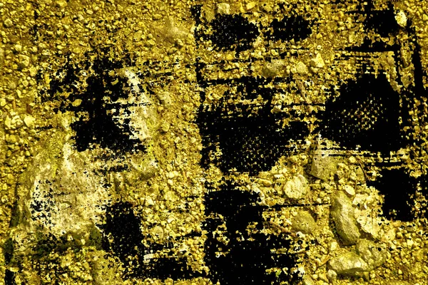 Grunge Ultra gul Ground gerne på Mars, jord tekstur, sandoverflade, sten baggrund - Stock-foto
