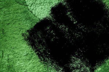 Ultra yeşil sıva beton doku, taş yüzey, rock kırık arka plan kartpostal için