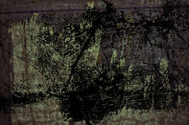 Teneke üzerinde oy dokulu duvar sonra grunge yırtık poster. Yırtık gazete