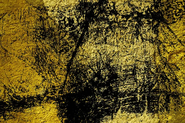 Grunge Ultra jaune Texture en béton plâtre, surface en pierre, fond fissuré pour carte postale — Photo