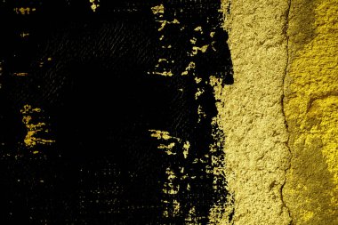 Ultra sarı sıva beton doku, taş yüzey, rock kırık arka plan kartpostal için