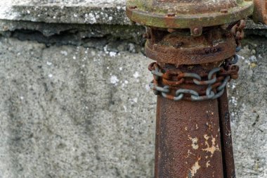 Paslı çelik zincir öğesi, ticari kullanım için endüstriyel arka plan