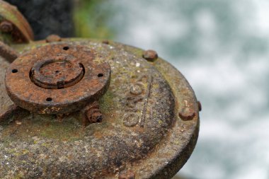 Paslı çelik öğe, ticari kullanım için endüstriyel arka plan