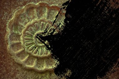 Süslü taş doku, daire rock şekil, web sitesi veya mobil cihazlar için arka plan