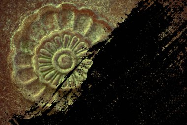 Süslü taş doku, daire rock şekil, web sitesi veya mobil cihazlar için arka plan