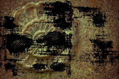 Süslü taş doku, daire rock şekil, web sitesi veya mobil cihazlar için arka plan