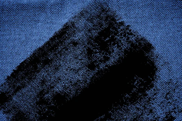 Grunge Ultra blauwe linnen stof oppervlak voor mock-up of ontwerper gebruik, staal, boek cover monster — Stockfoto