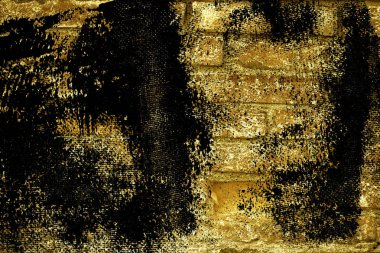 Doku, çimento arka plan web siteniz veya mobil cihazlar için grunge Ultra sarı tuğla duvar