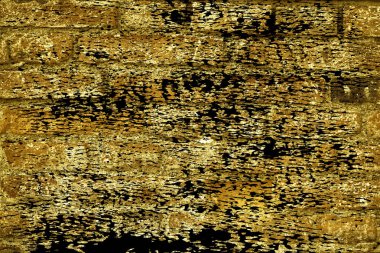 Doku, çimento arka plan web siteniz veya mobil cihazlar için grunge Ultra sarı tuğla duvar