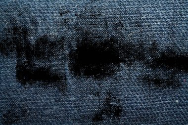 Kirli mavi kot makro doku ile dikiş kot arka planı için