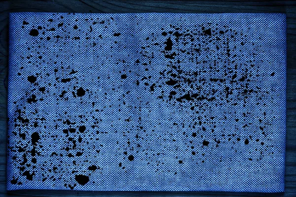 Grunge Ultra blauwe linnen stof oppervlak voor mock-up of ontwerper gebruik, boek cover monster, staal — Stockfoto