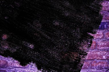 Doku, çimento arka plan web siteniz veya mobil cihazlar için grunge kirli Ultra mor tuğla duvar