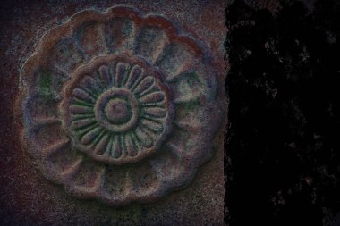 Süslü taş doku, daire rock şekil, web sitesi veya mobil cihazlar için arka plan